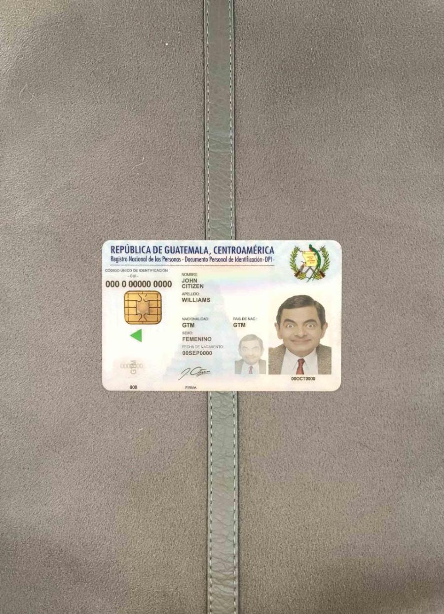 Realistic Guatemala ID photolook example